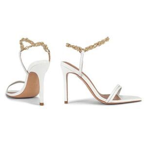 Alias Mae Isha Chain Dress Sandal Size 39EU / 8US Ivory Ankle Strap